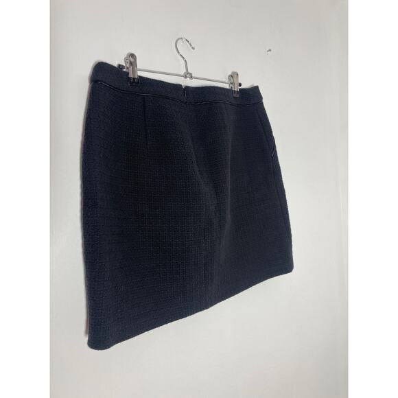Black Pleated Mini Skirt WHBM medium large - Picture 4 of 5